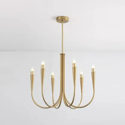 Mid-Century Branch Ceiling Chandelier with Adjustable Height