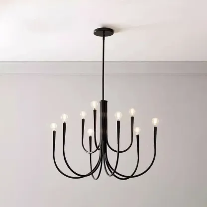 Mid-Century Branch Ceiling Chandelier with Adjustable Height