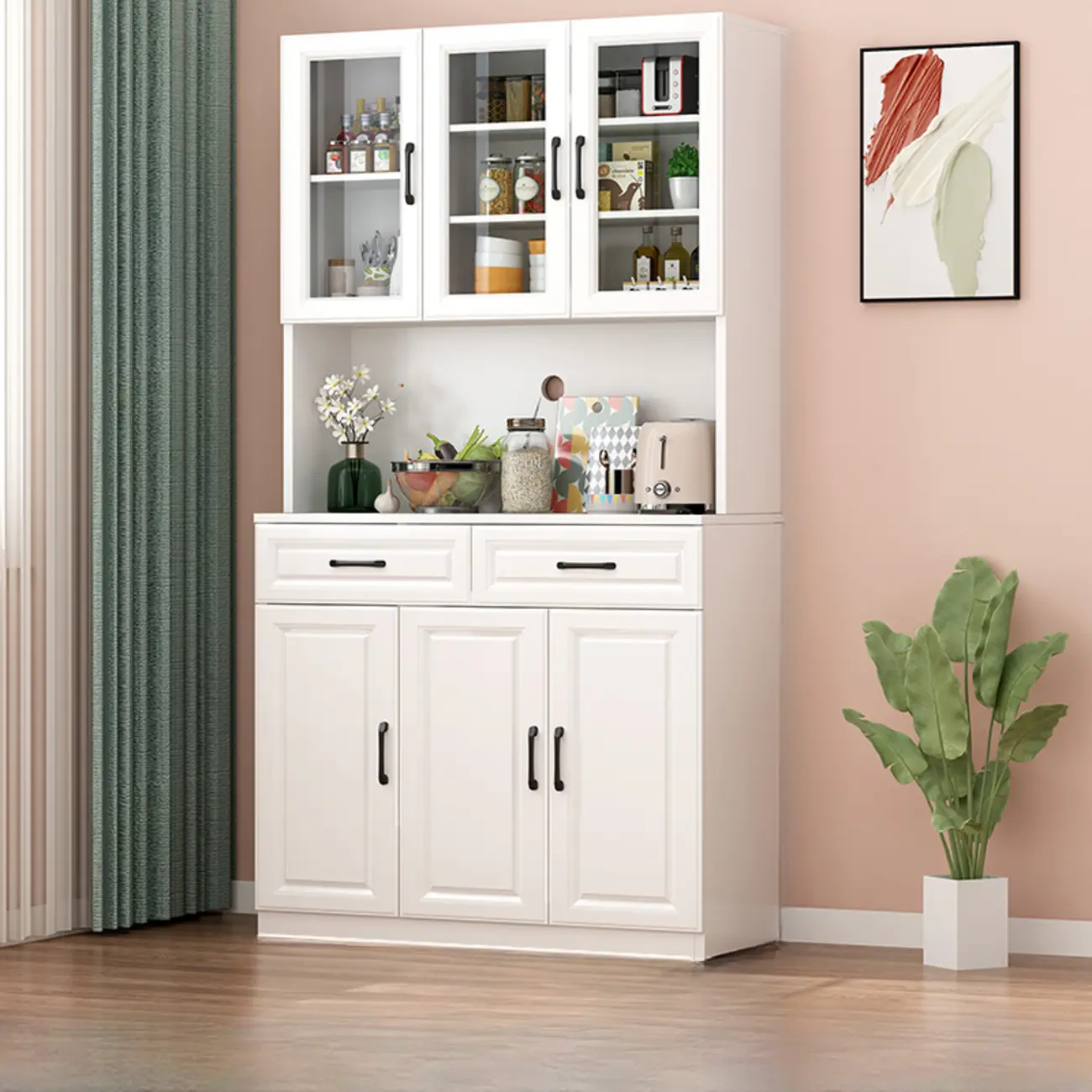 Childlike wooden Display Cabinets for Kitchen Image - 4 | homeyfad