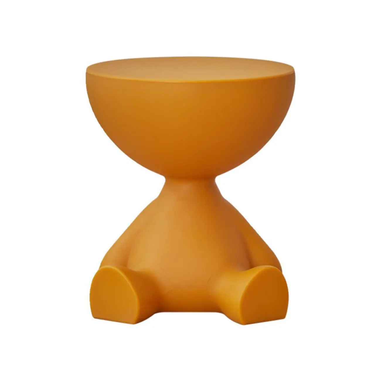 White Stylish Plastic Round End Table for Living Room Image - 16 | homeyfad