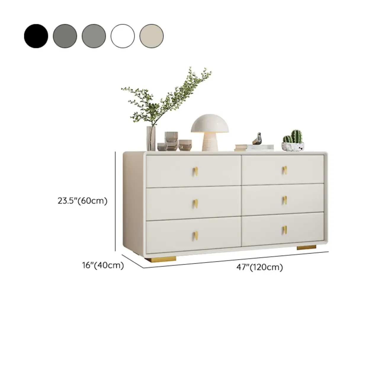 Modern Wood Dresser with Drawers for Bedroom #size