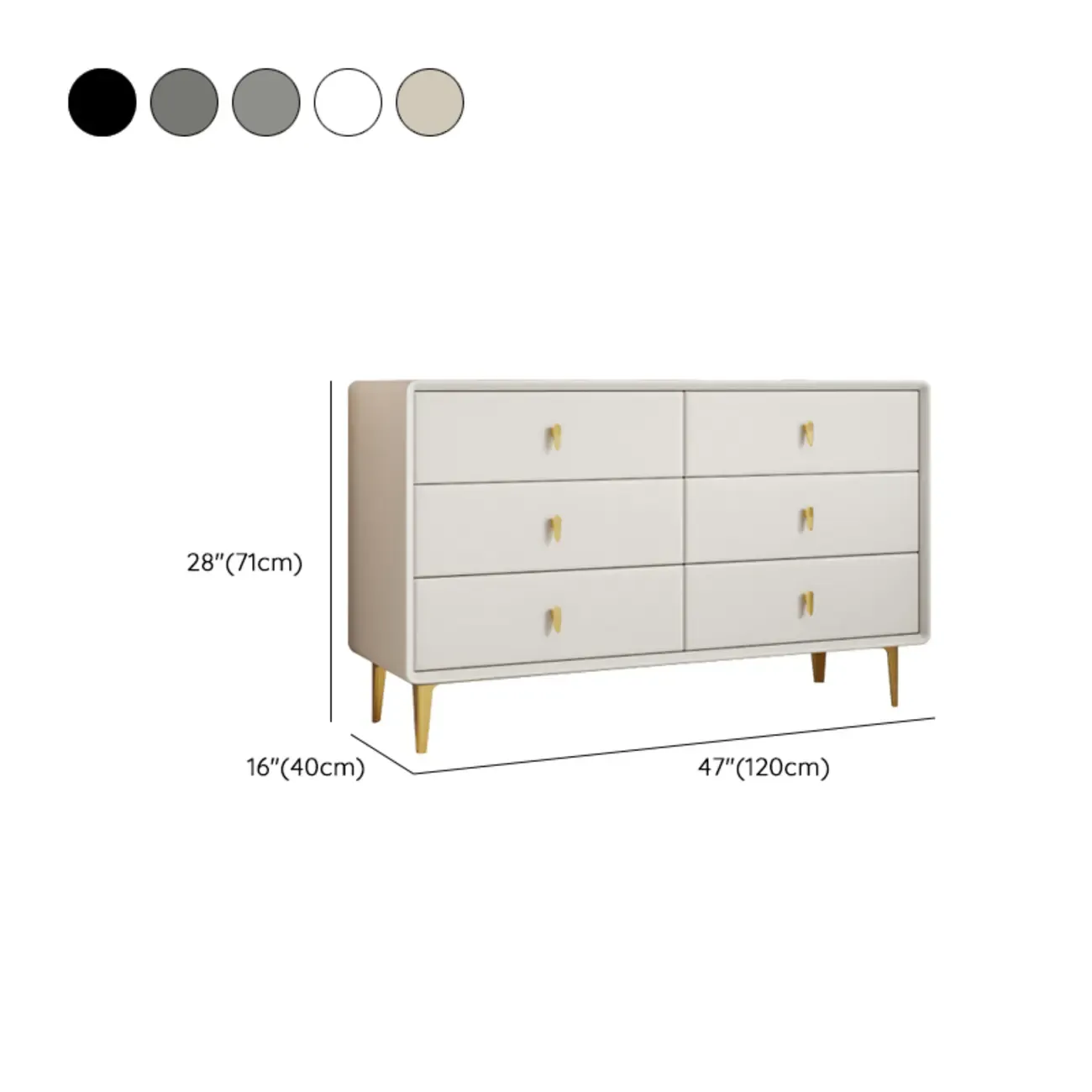 Modern Wood Dresser with Drawers for Bedroom Image - 19