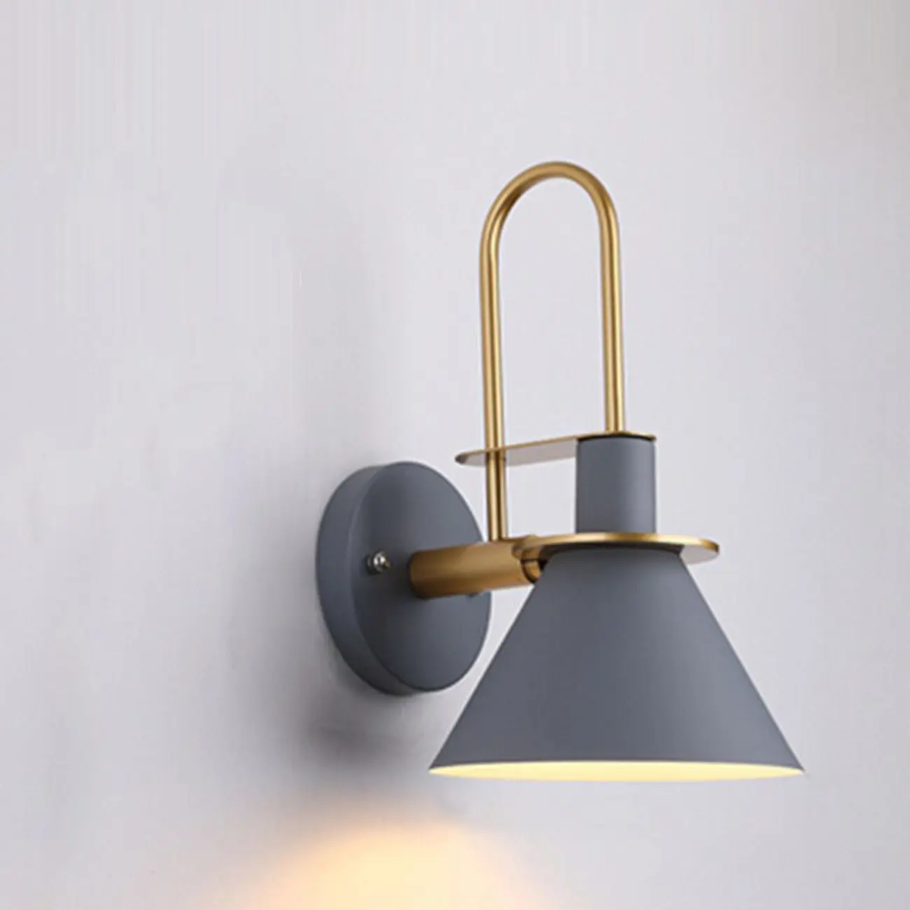 Modern 1-Light Cone Bath Vanity Light with Iron Shade Image - 7 | homeyfad