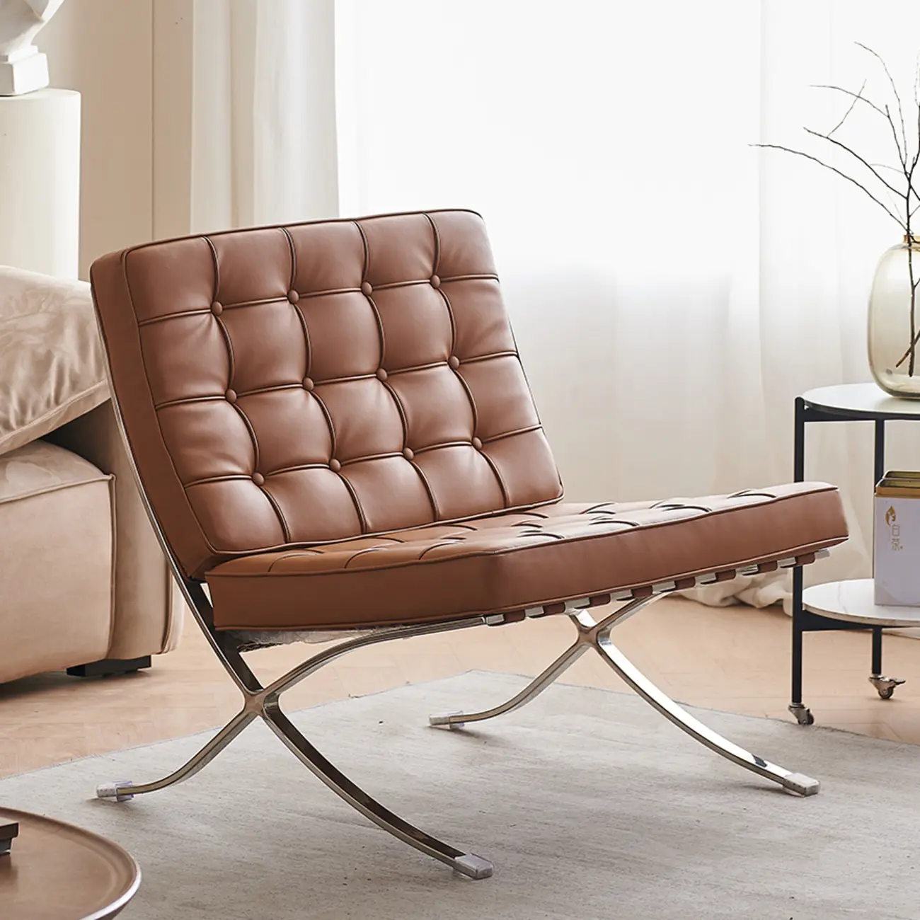 Modern Nappa Reclining Lounge Chair Image - 4 | homeyfad