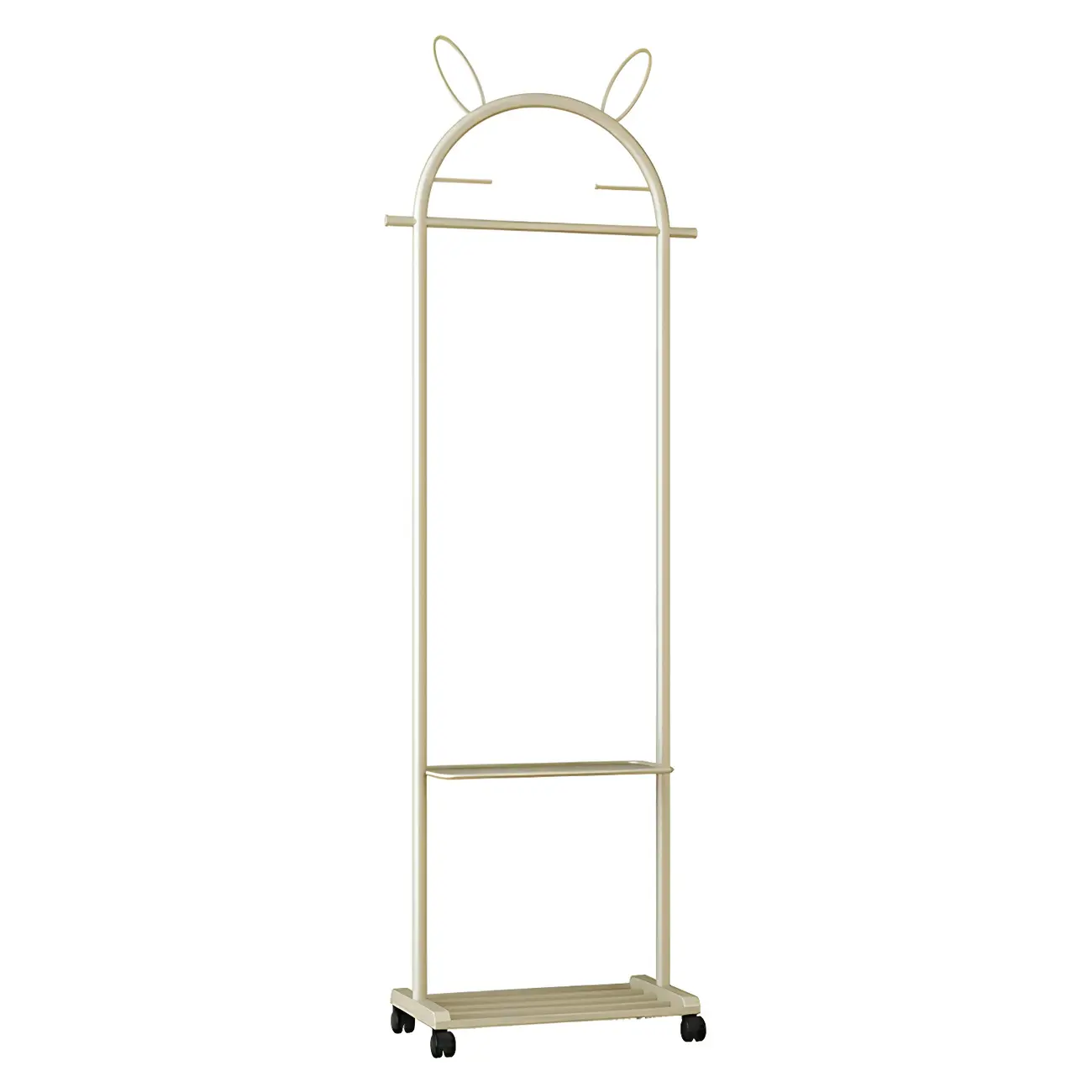 Modern Metal Coat Rack with Hooks & Shelf Image - 10 | homeyfad