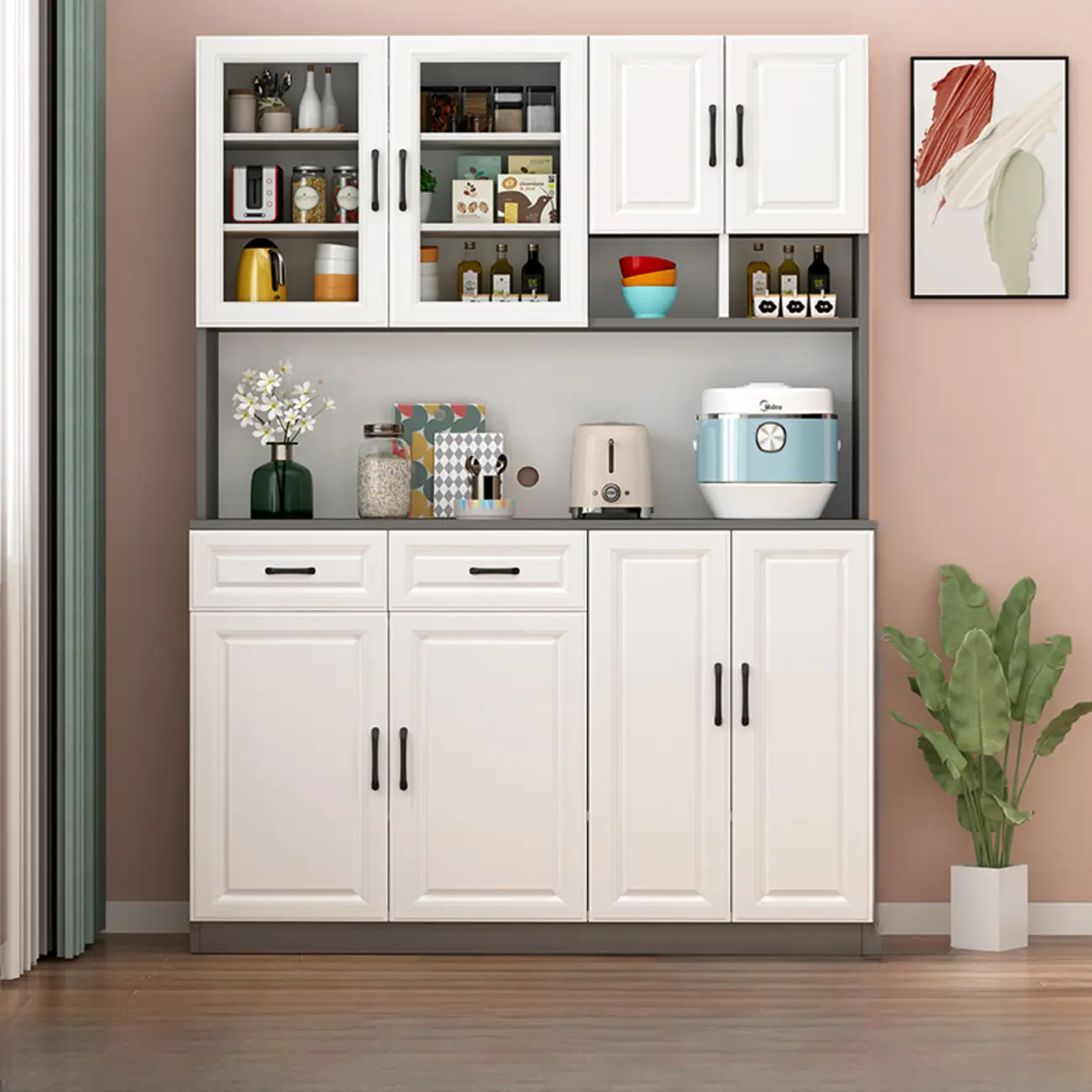 Childlike wooden Display Cabinets for Kitchen Image - 14 | homeyfad