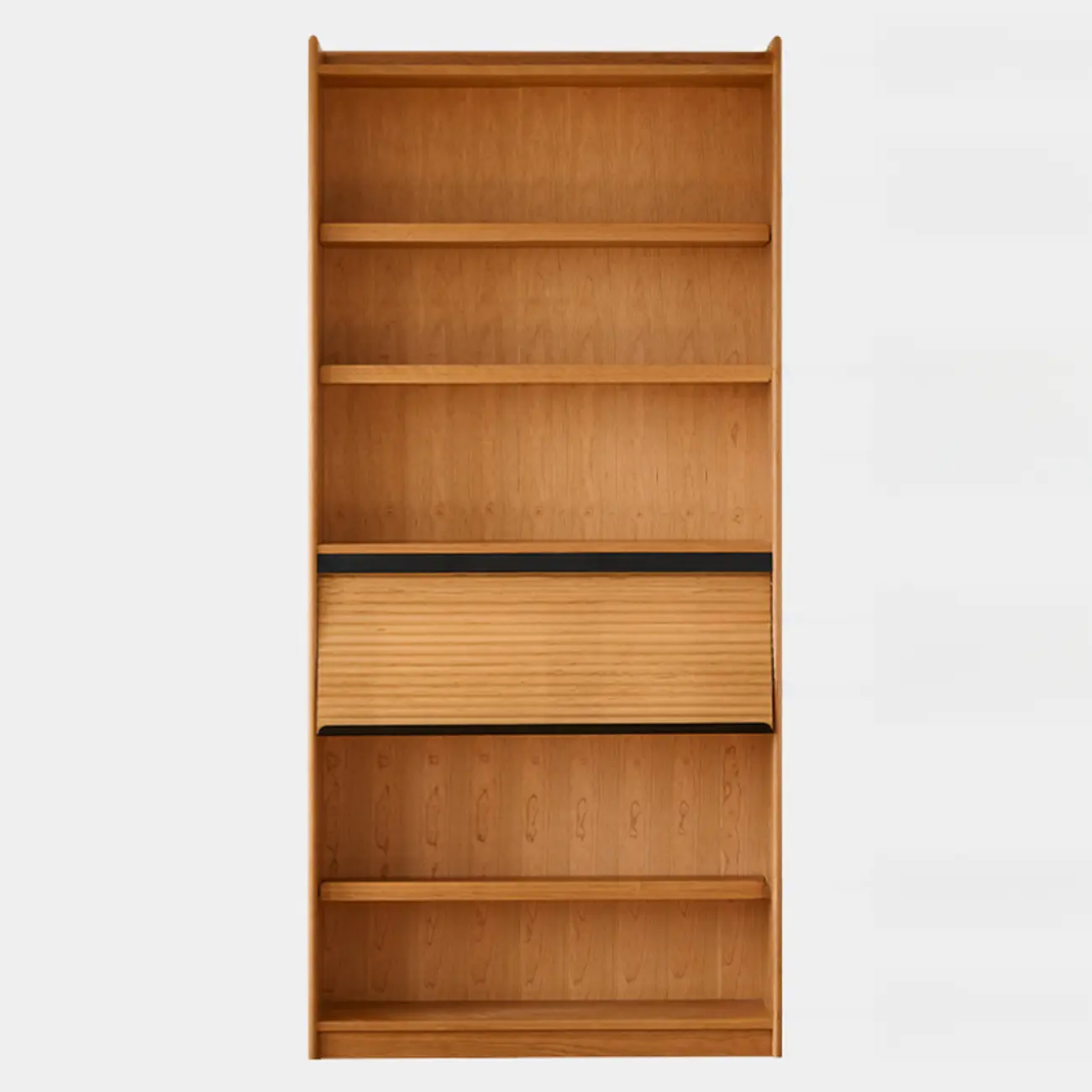 Traditional Wooden Open Display Cabinet with Storage for Living Room Image - 11 | homeyfad