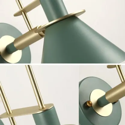 Modern 1-Light Cone Bath Vanity Light with Iron Shade Image - 13