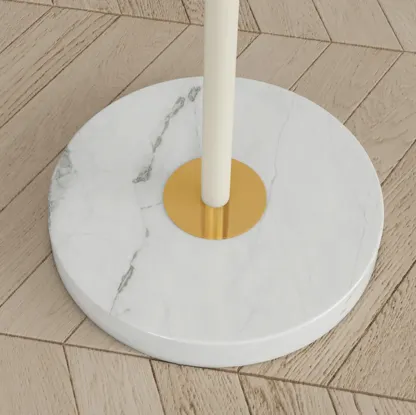 Minimalist Adjustable Globe Glass Shade 6 light Standing Floor Lamp Image - 12