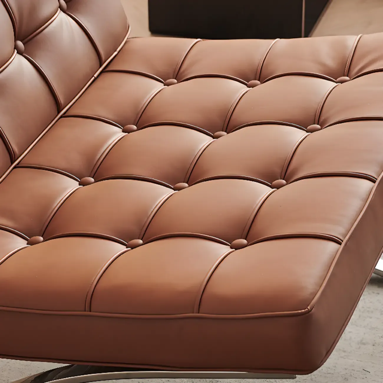 Modern Nappa Reclining Lounge Chair Image - 9