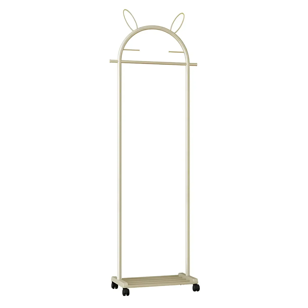 Modern Metal Coat Rack with Hooks & Shelf Image - 16