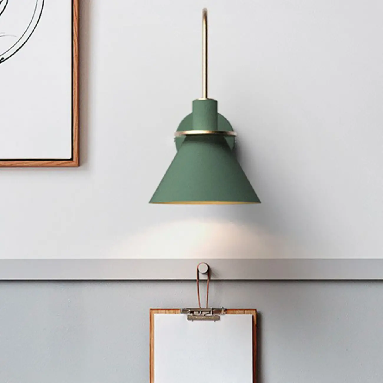 Modern 1-Light Cone Bath Vanity Light with Iron Shade Image - 17 | homeyfad