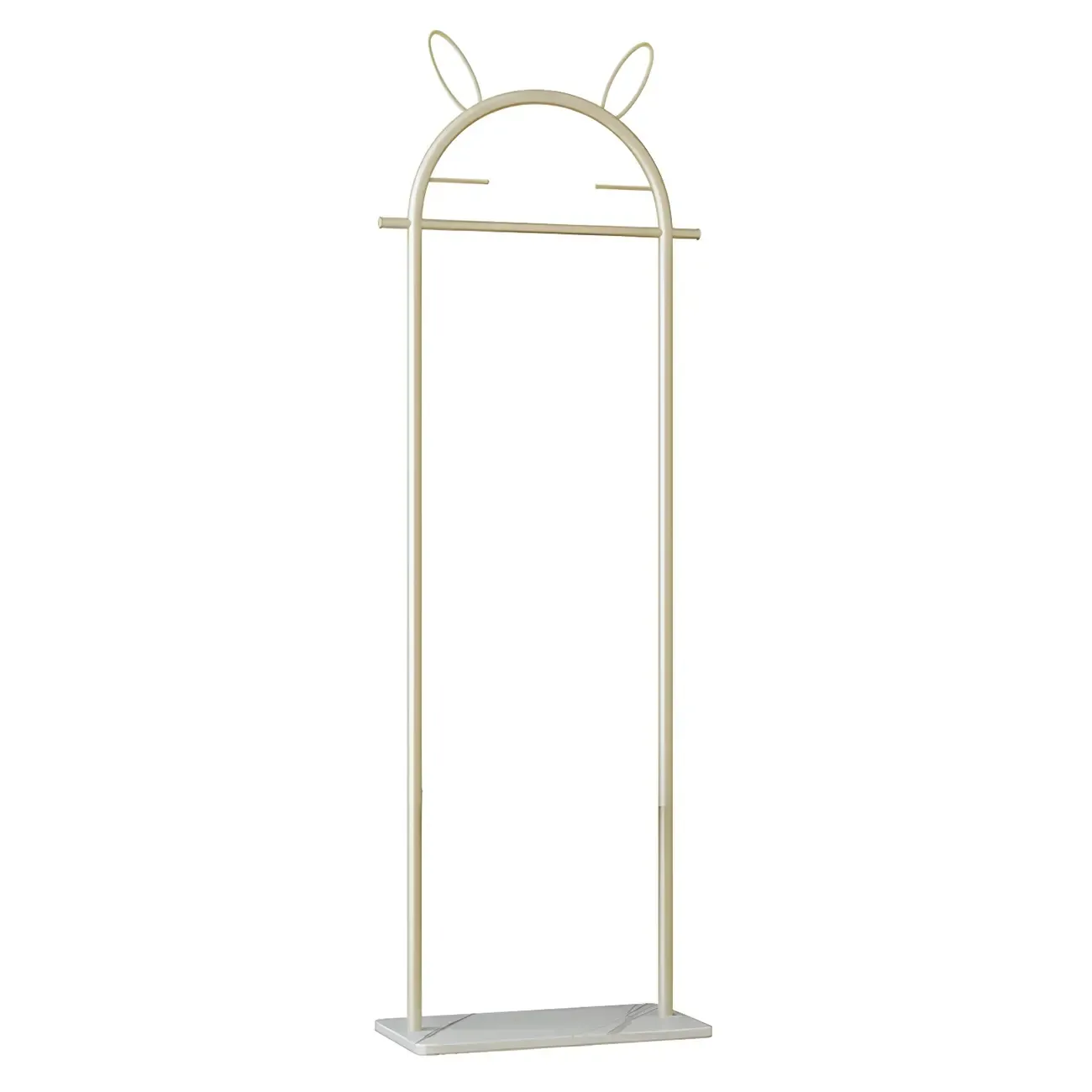 Modern Metal Coat Rack with Hooks & Shelf Image - 18