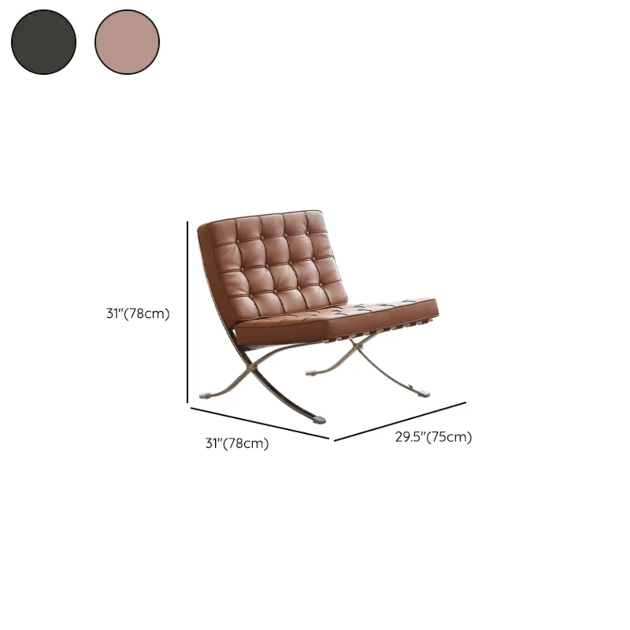 Modern Nappa Reclining Lounge Chair #size | homeyfad