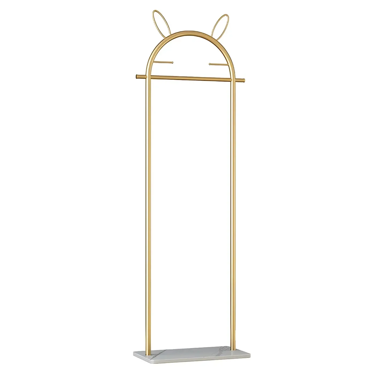 Modern Metal Coat Rack with Hooks & Shelf Image - 20