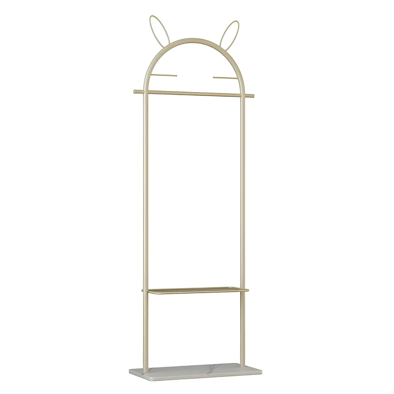 Modern Metal Coat Rack with Hooks & Shelf Image - 22 | homeyfad