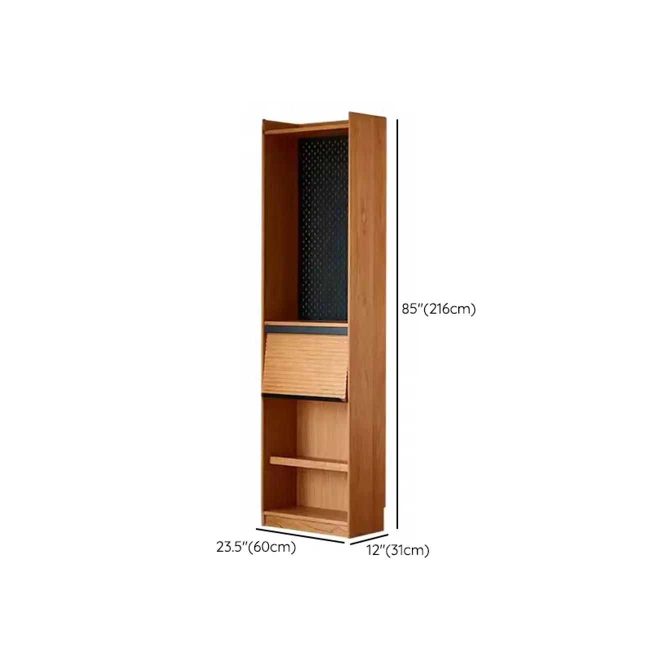 Traditional Wooden Open Display Cabinet with Storage for Living Room Image - 19 | homeyfad