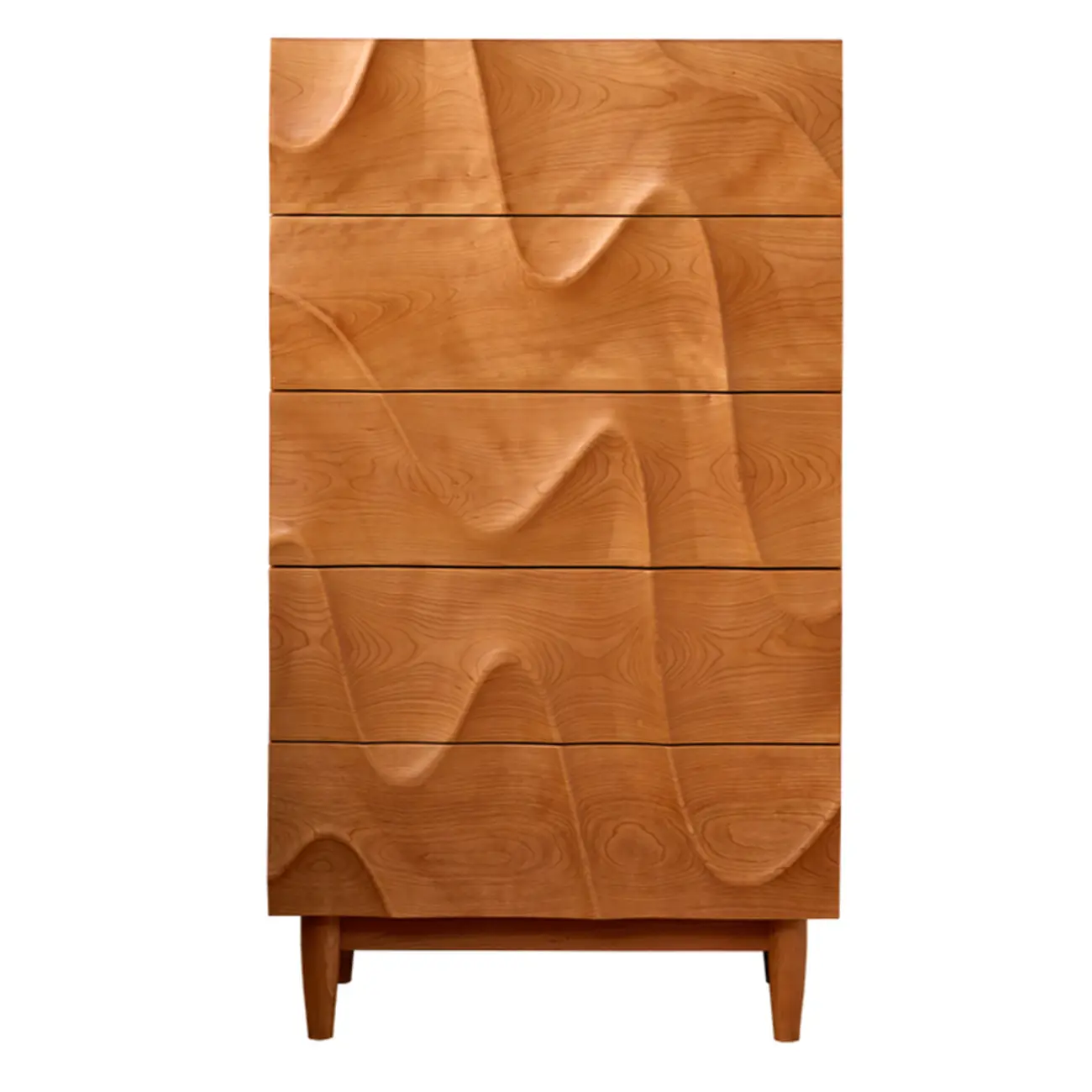 Modern Cherry Wood Lingerie Chest for Bedroom Image - 5 | homeyfad