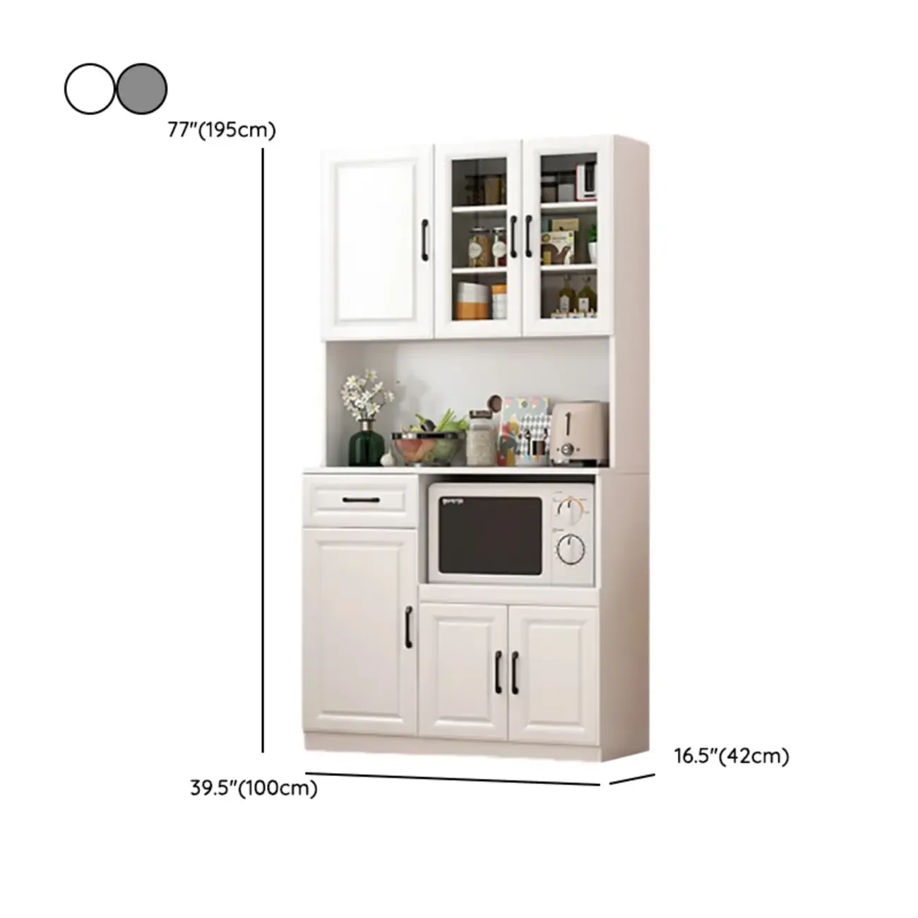 Childlike wooden Display Cabinets for Kitchen Image - 24