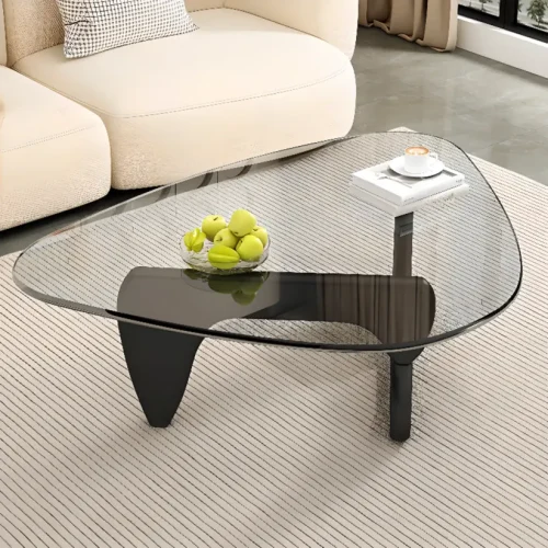 Triangular Glass Coffee Table | homeyfad