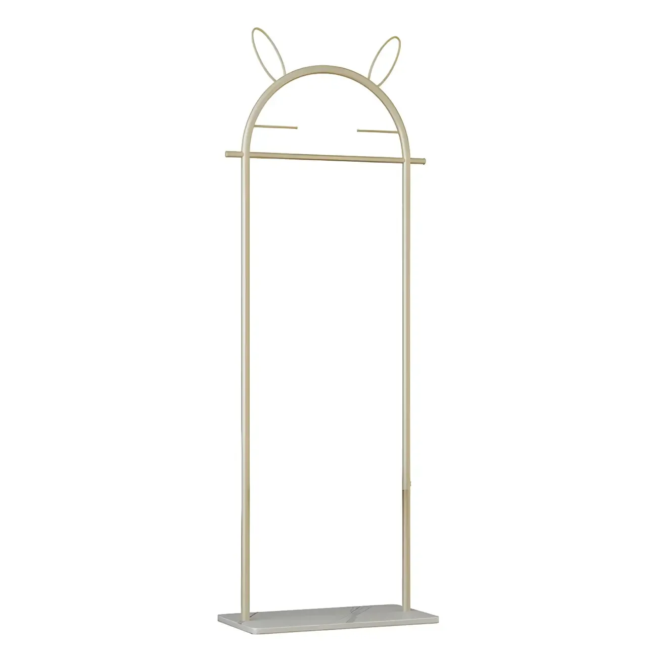 Modern Metal Coat Rack with Hooks & Shelf Image - 25