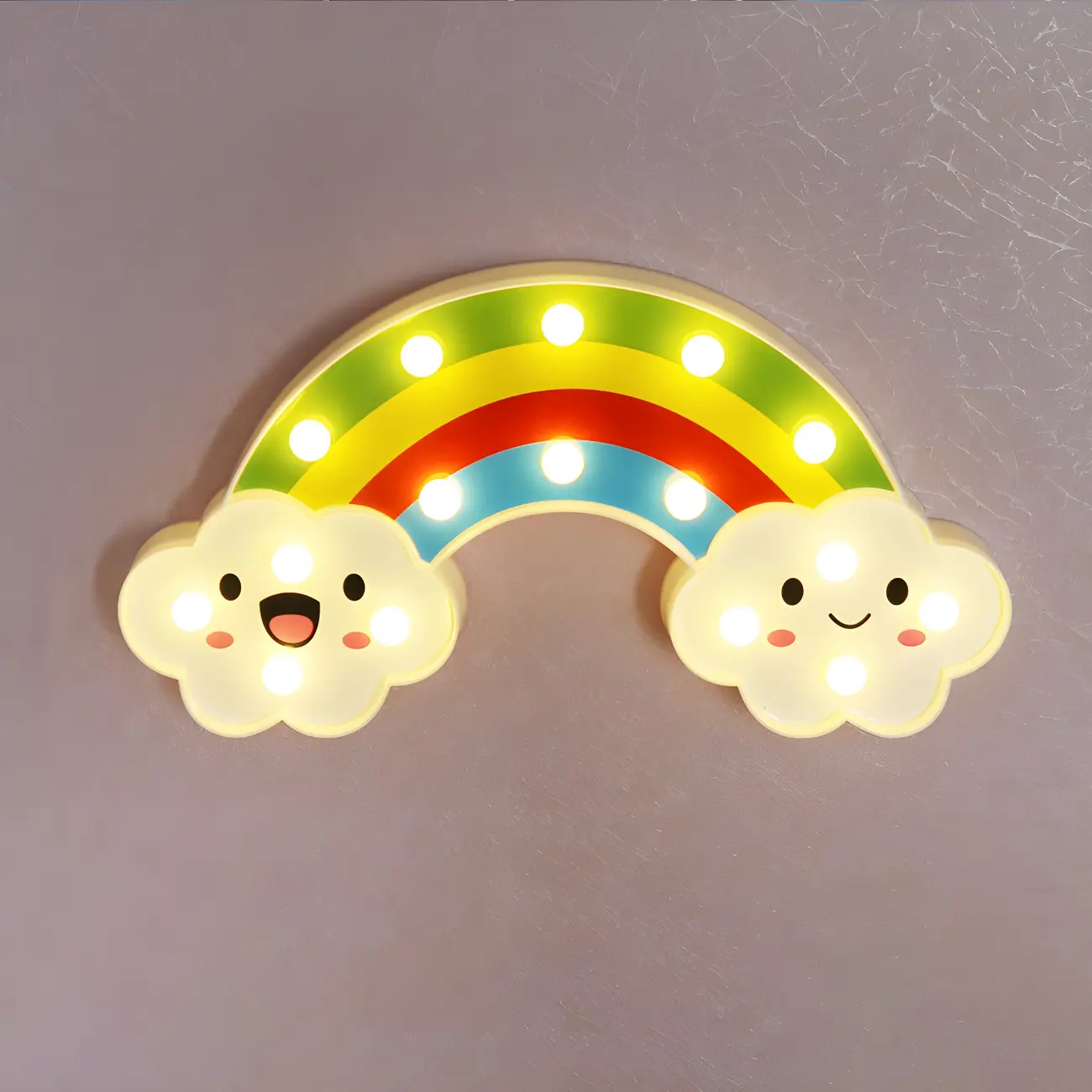 Lovely LED Rainbow Night Light Kids Room for Wall Decor Image - 1 | homeyfad