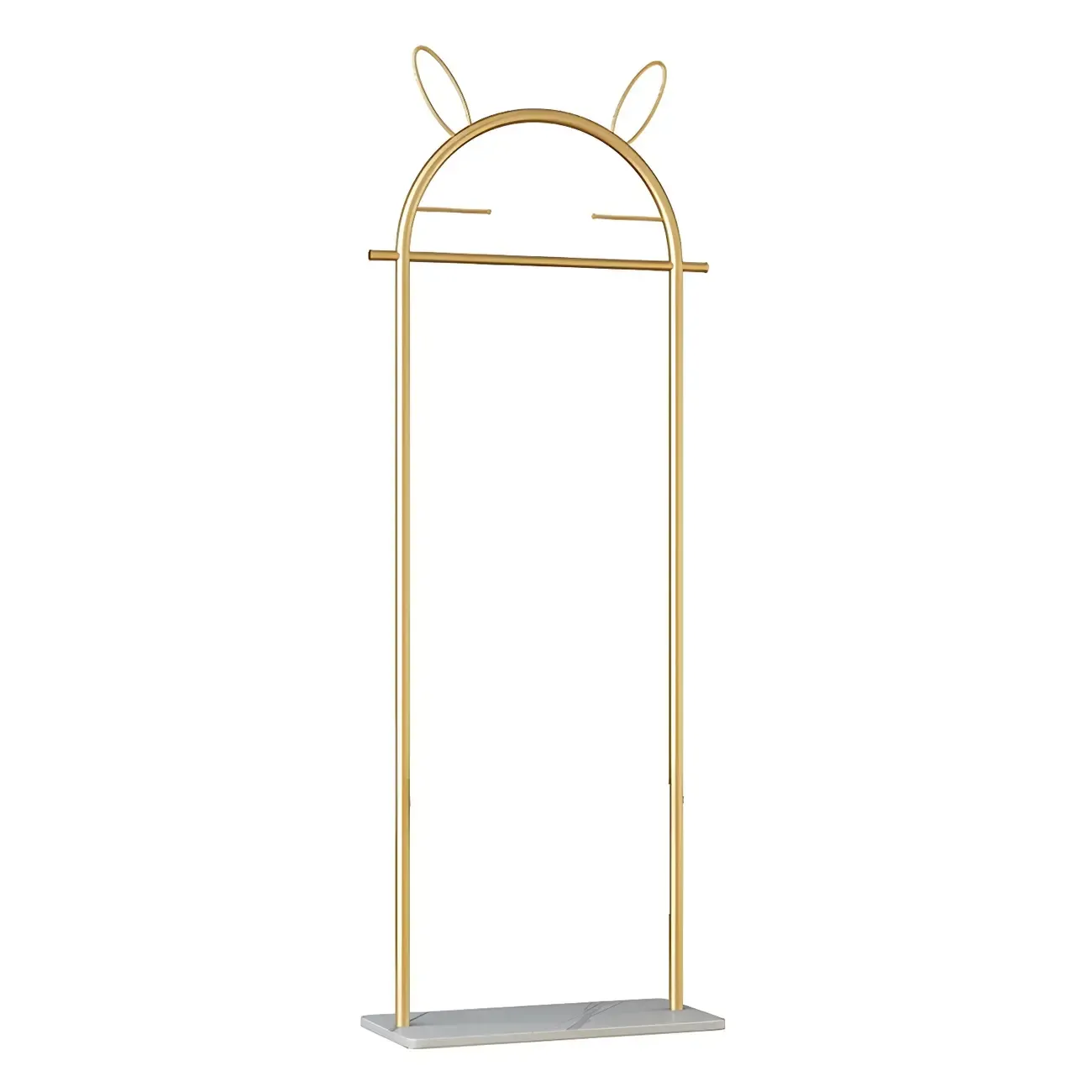Modern Metal Coat Rack with Hooks & Shelf Image - 27
