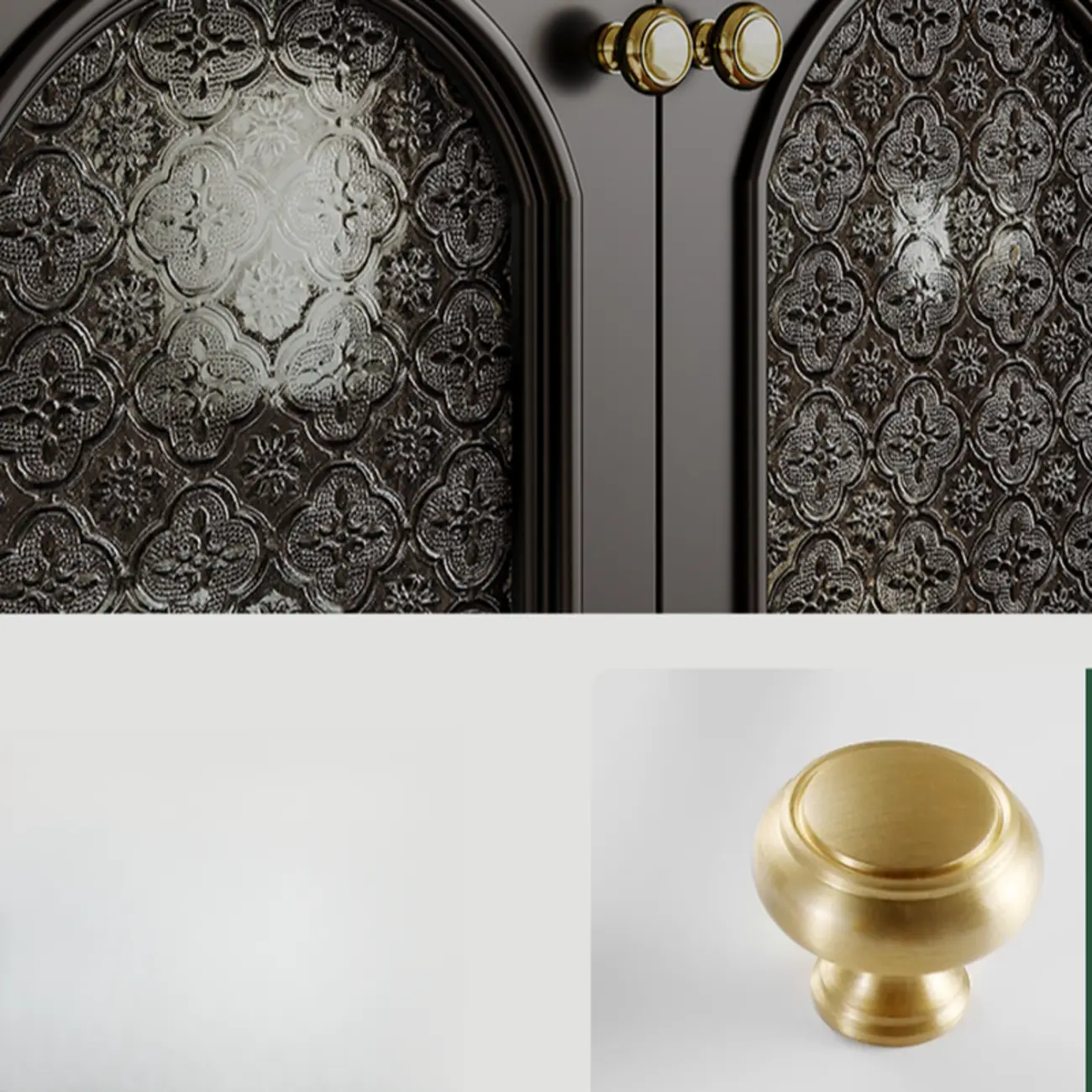 Wooden Display Cabinet with Stemware Shelf for Kitchen Image - 9 | homeyfad