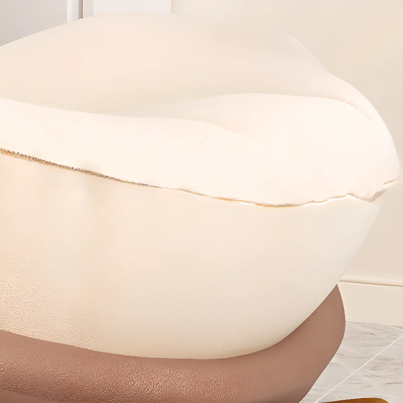 Scandinavian Upholstered Rocking Chair with Optional Ottoman Image - 11 | homeyfad