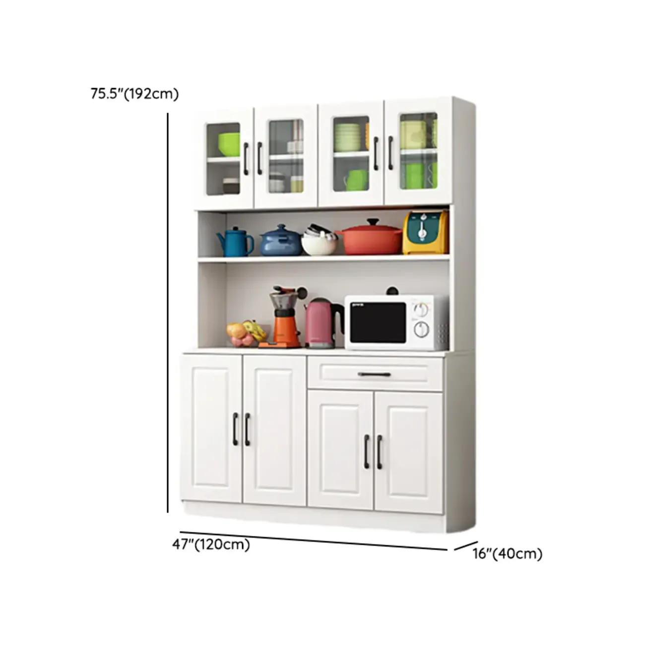 Childlike wooden Display Cabinets for Kitchen Image - 29