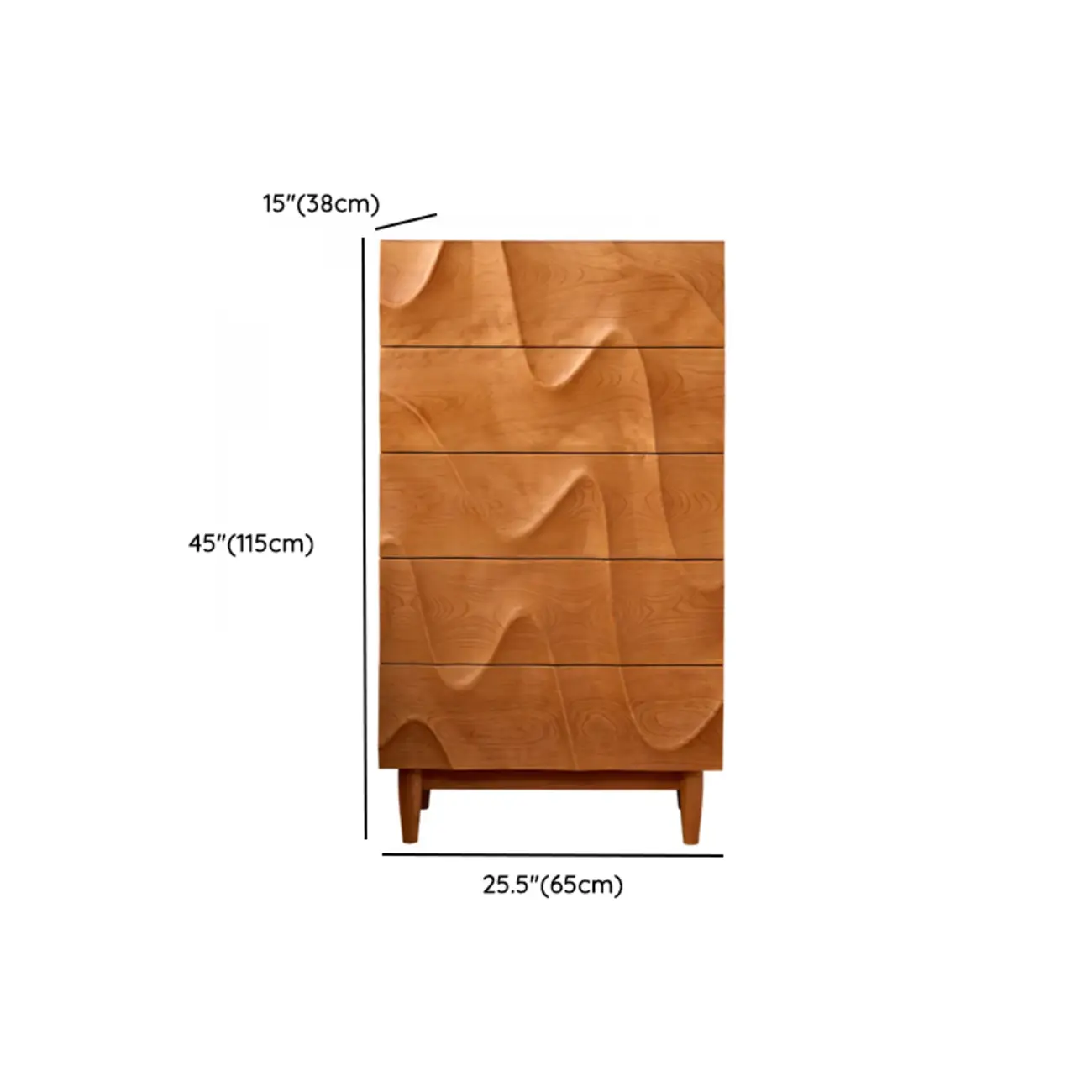 Modern Cherry Wood Lingerie Chest for Bedroom #size | homeyfad