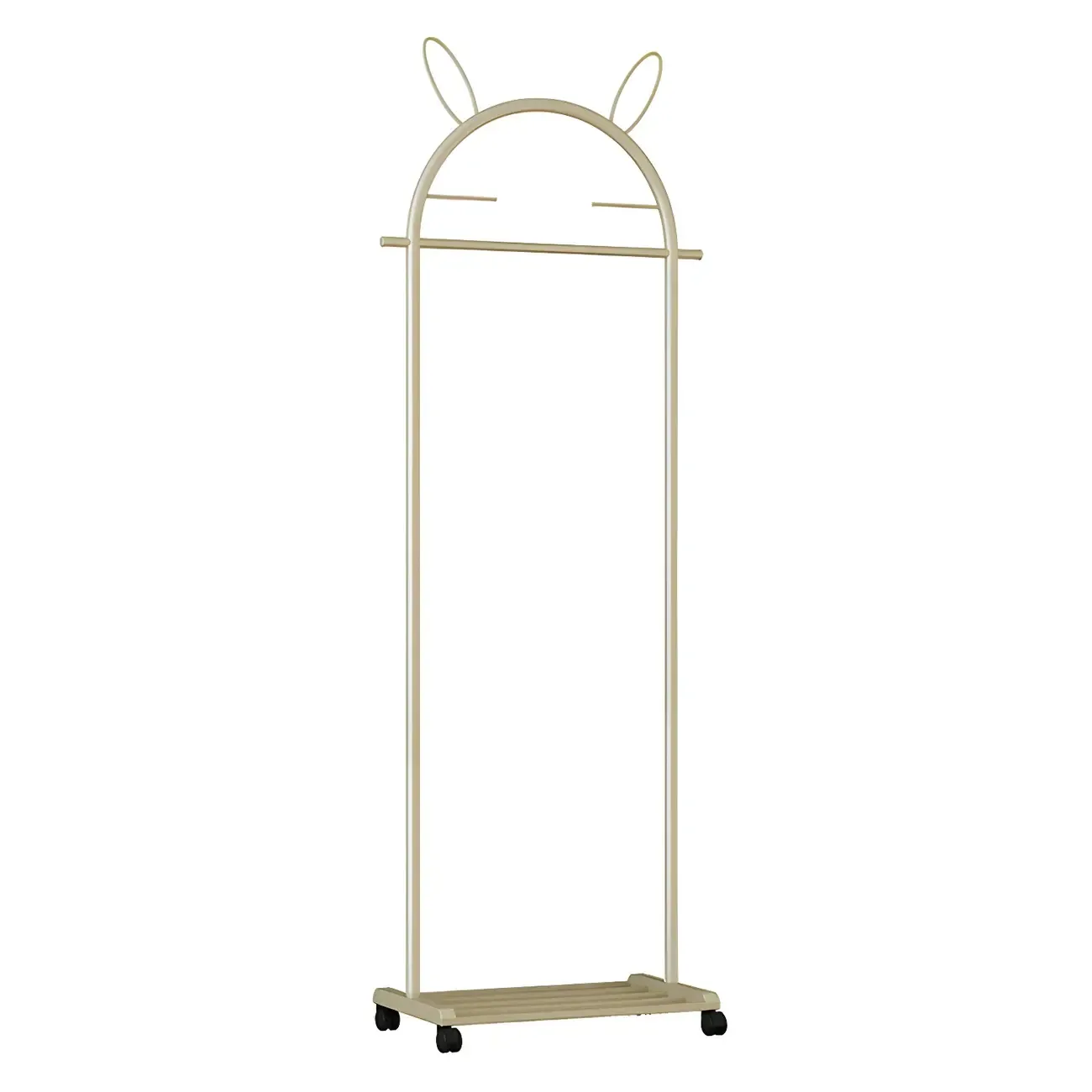 Modern Metal Coat Rack with Hooks & Shelf Image - 35