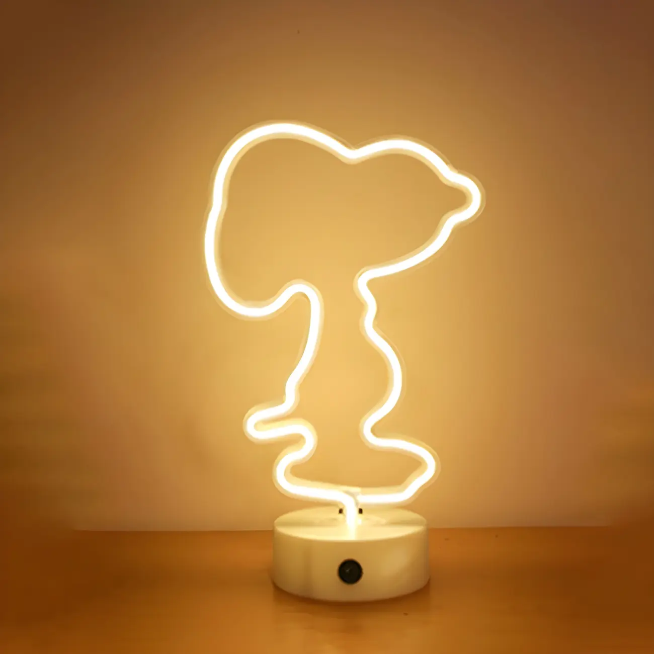 Cute Snoopy LED Night Light with Touch Control for Kids' Room Image - 1 | homeyfad