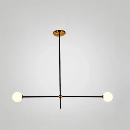 6-Light Modern Industrial Globe Chandelier with Sputnik Design Image - 2