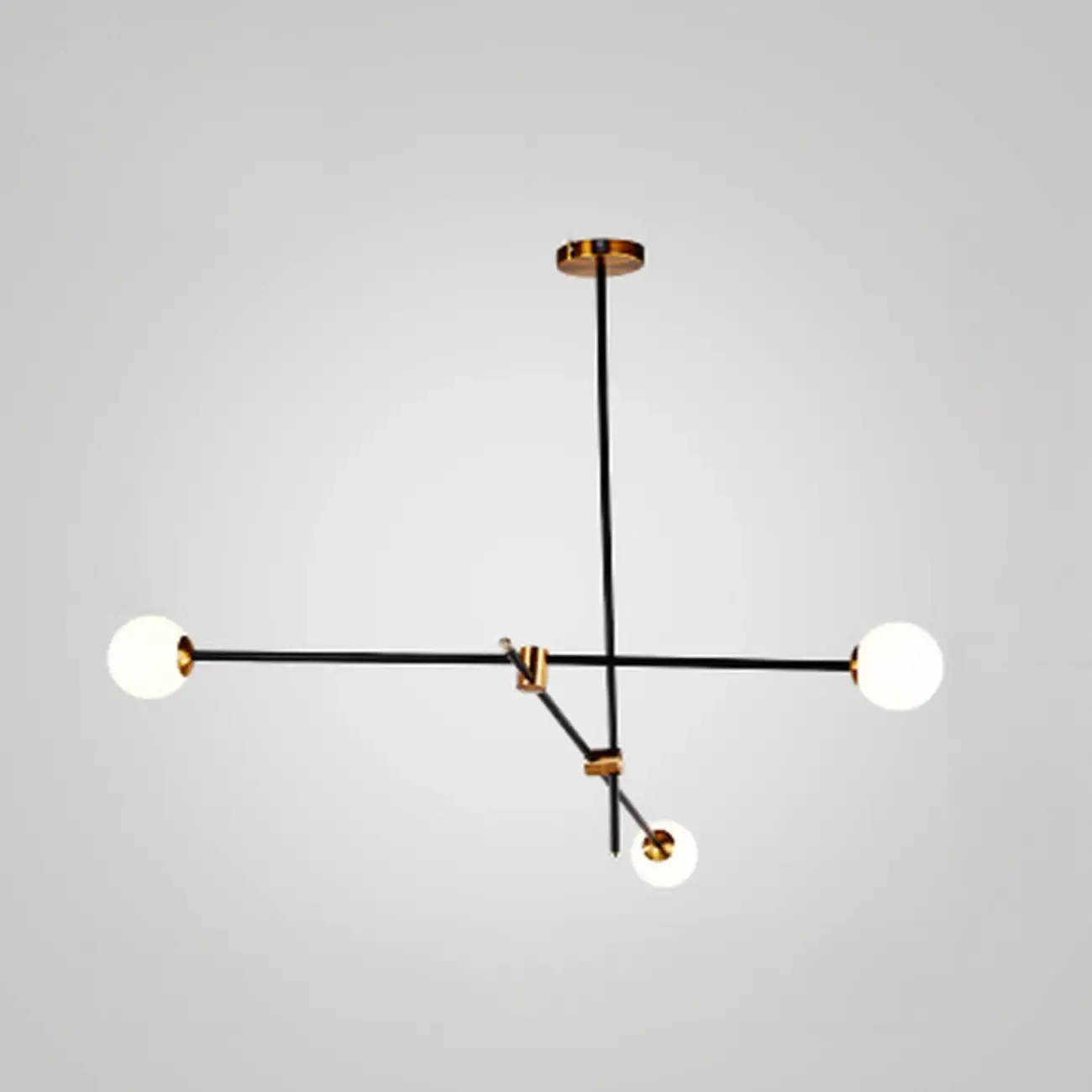 6-Light Modern Industrial Globe Chandelier with Sputnik Design Image - 4