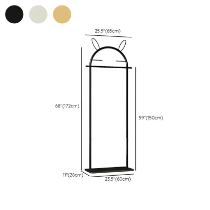 Modern Metal Coat Rack with Hooks & Shelf Image - 39