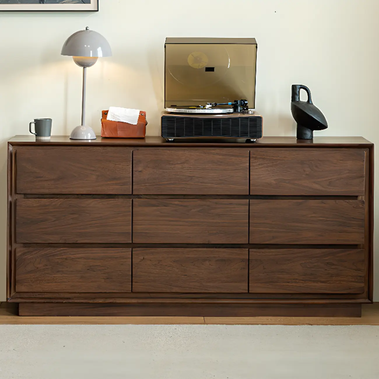 Dressers & Chests Modern Brown Wood WIth 9-Drawers Image - 2 | homeyfad
