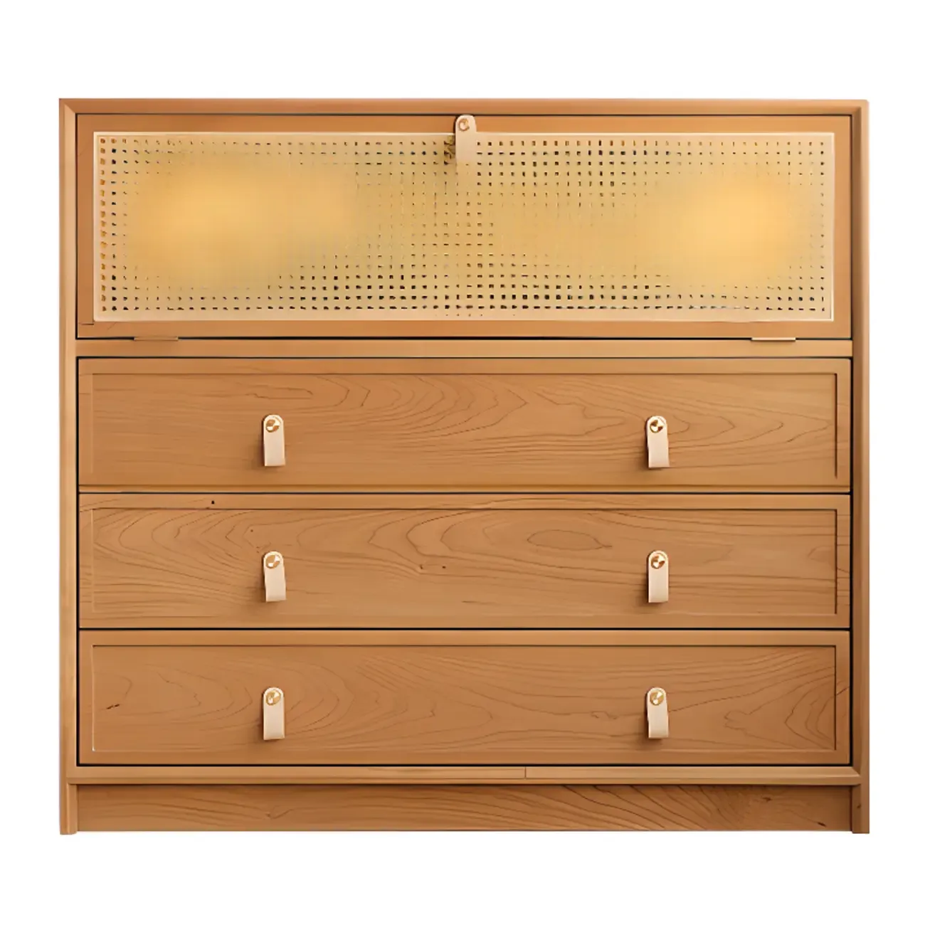 Classic Wooden Display Cabinet with Glass Doors for Living Room Image - 8