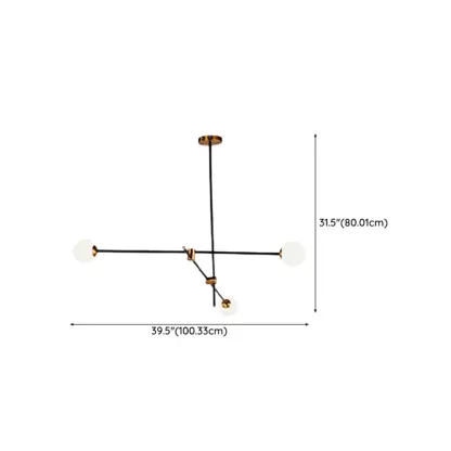 6-Light Modern Industrial Globe Chandelier with Sputnik Design Image - 19