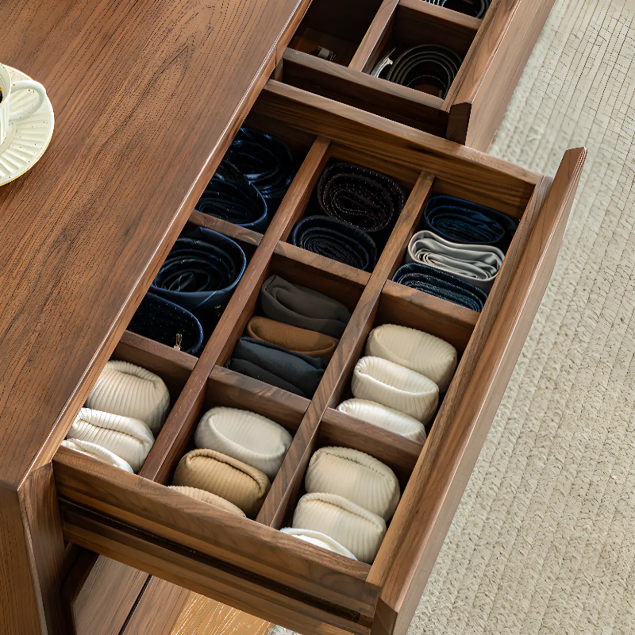 Dressers & Chests Modern Brown Wood WIth 9-Drawers Image - 9 | homeyfad