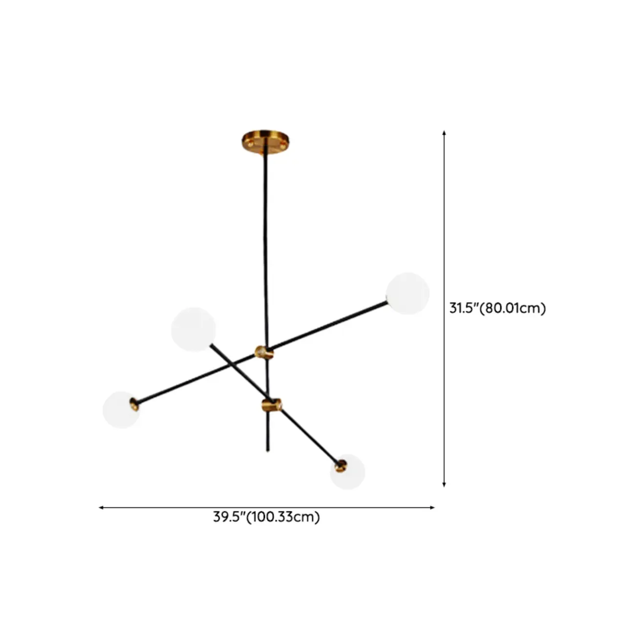 6-Light Modern Industrial Globe Chandelier with Sputnik Design Image - 20