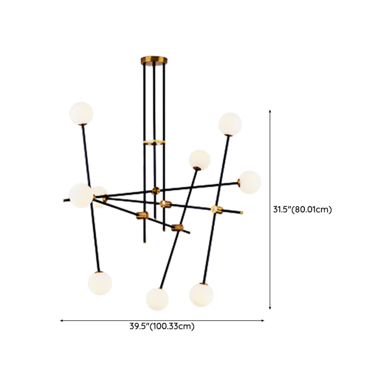 6-Light Modern Industrial Globe Chandelier with Sputnik Design Image - 22 | homeyfad