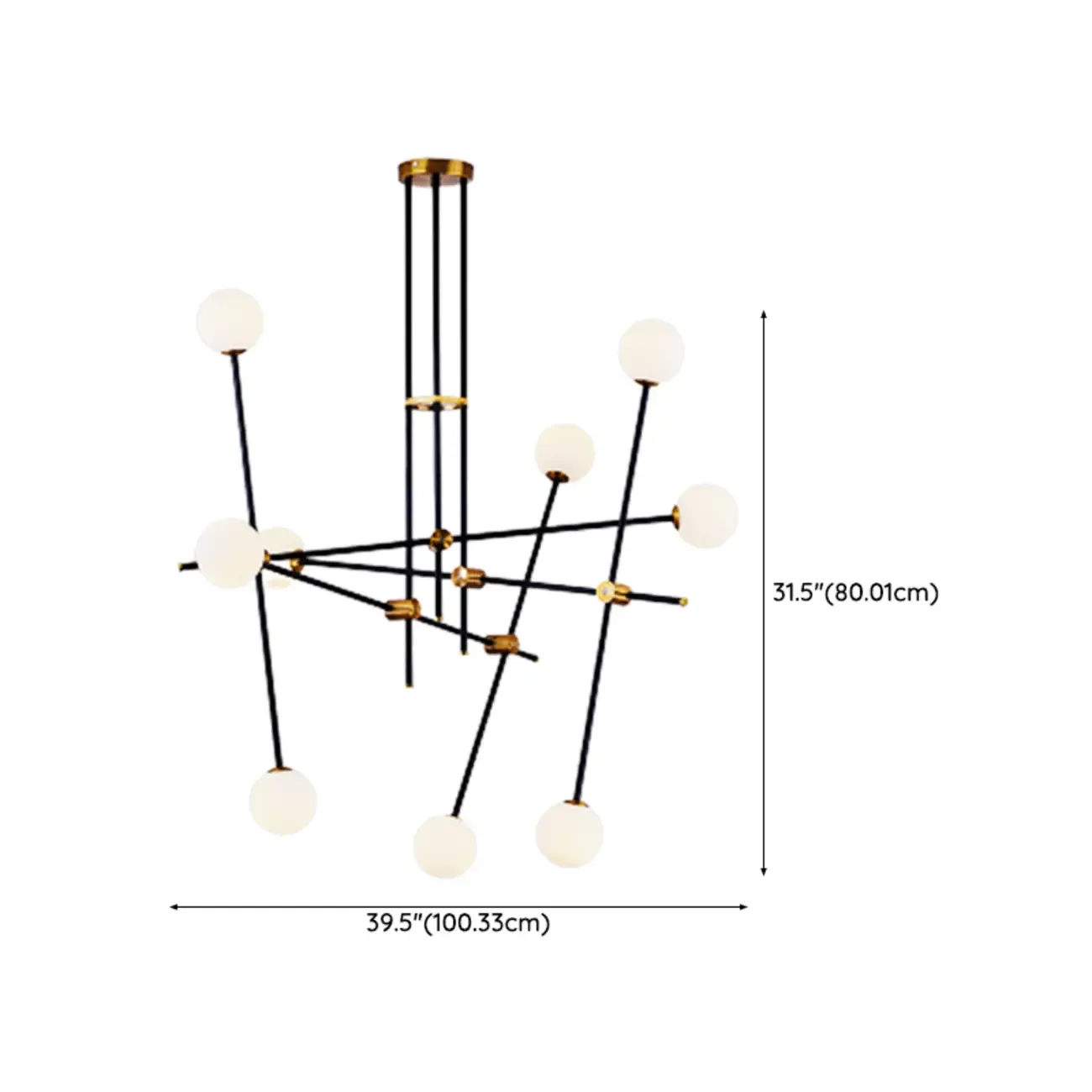 6-Light Modern Industrial Globe Chandelier with Sputnik Design Image - 22