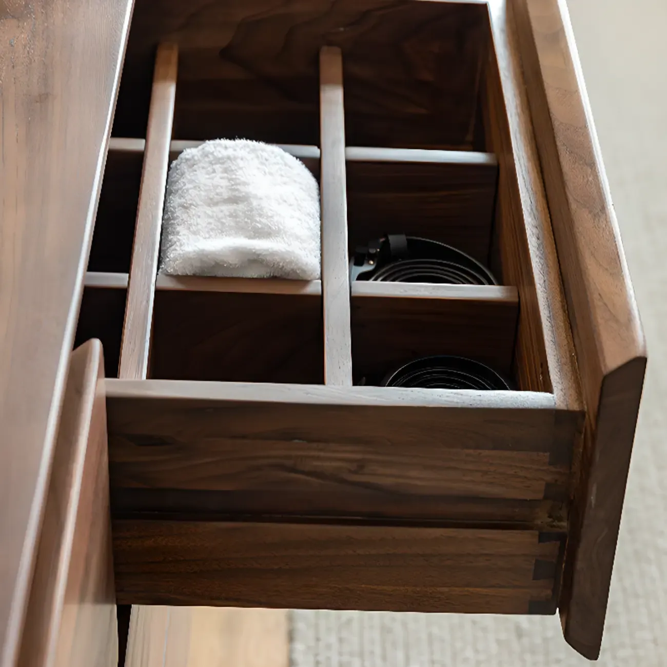 Dressers & Chests Modern Brown Wood WIth 9-Drawers Image - 11