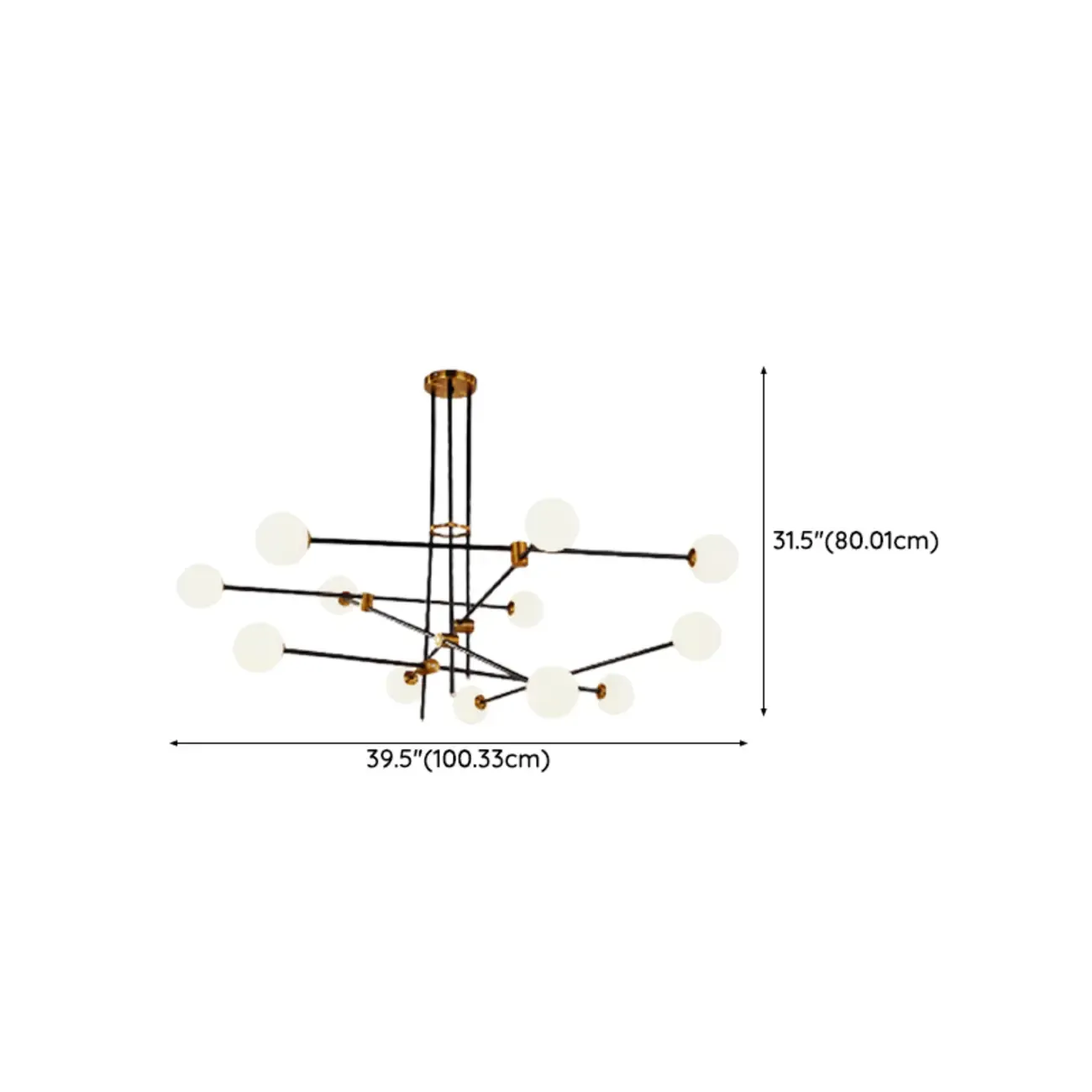 6-Light Modern Industrial Globe Chandelier with Sputnik Design Image - 23