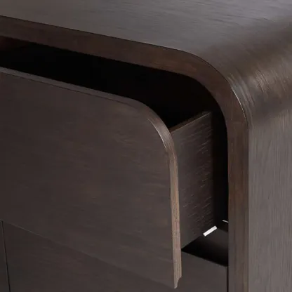 Modern Wood Dresser Natural Finish Elegant Style Image - 5