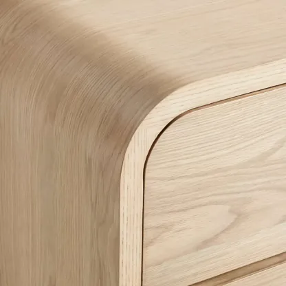 Modern Wood Dresser Natural Finish Elegant Style Image - 6