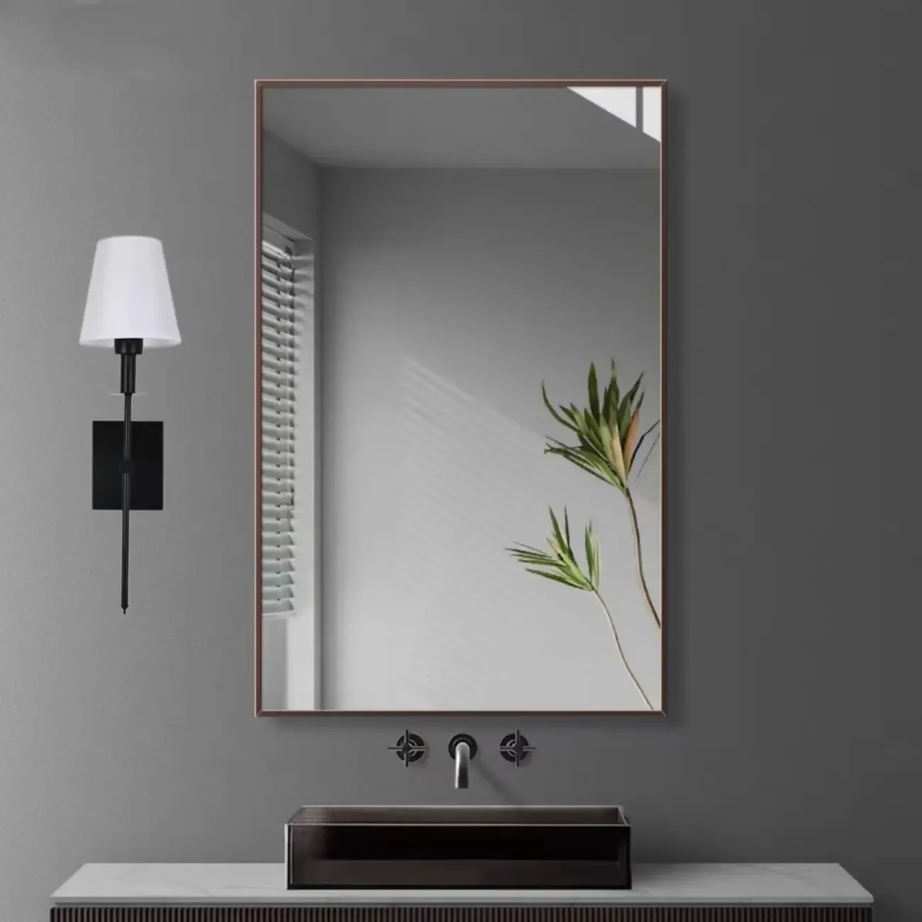Modern White	Fabric Cylinder Wall Sconce with Medium Size Image - 1
