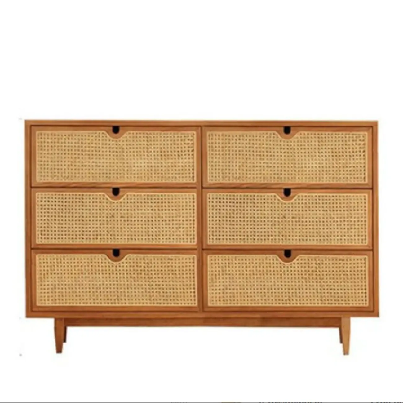Modern Wood Console Dresser Natural Finish Image - 3
