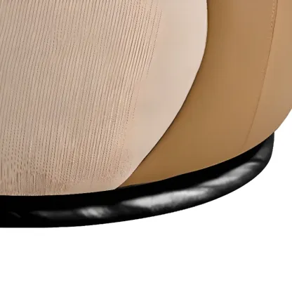 Upholstery Swivel Side Chair in White/Gray for Living Room Image - 11